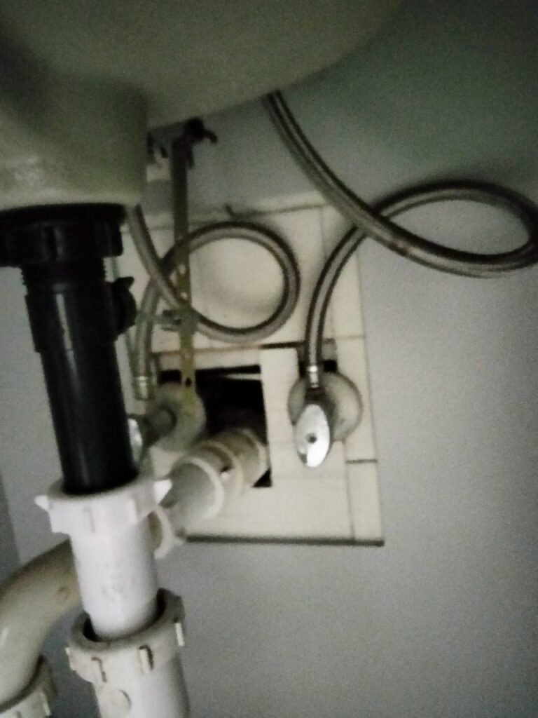 bathroom wall area